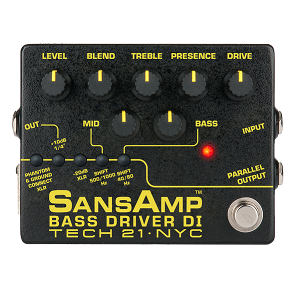 Tech 21 Sansamp Bass Driver DI V2 - Bass DI Pedal | Turramurra Music