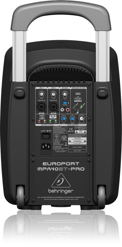 Behringer MPA40BT-PRO - Portable Battery PA Speaker
