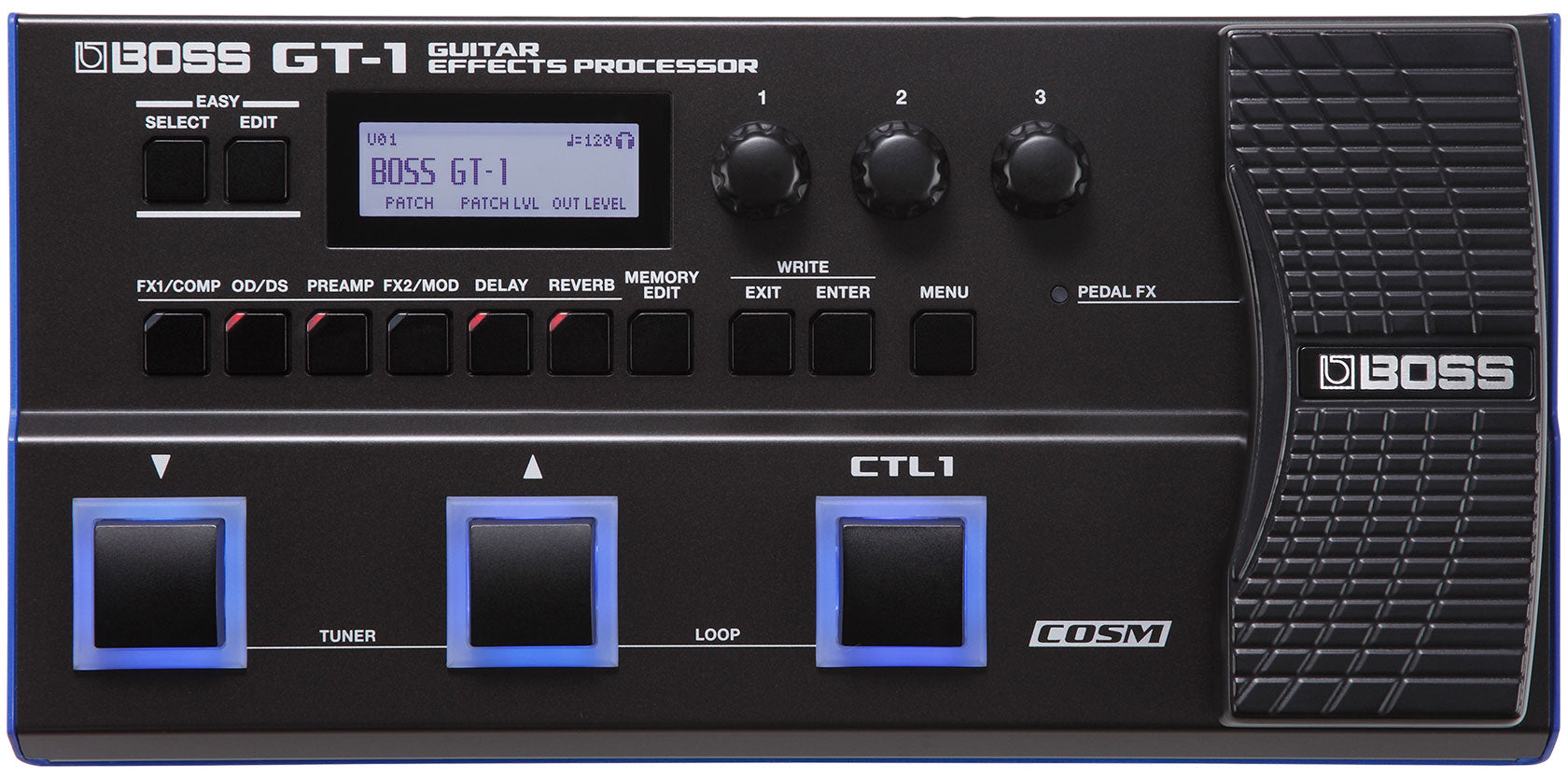 BOSS GT-1 GUITAR EFFECTS PROCESSOR 教科書付属 BOSS / GT-1 Guitar Effects Processor マルチエフェクター 初心者