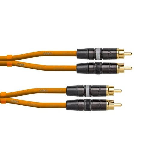 Cordial CEON DJ Dual RCA to Same (3m) - Orange
