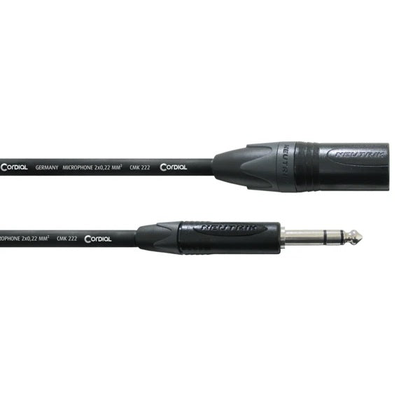Cordial Select XLRM to TRS Jack Cable - 5m