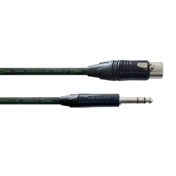 Cordial Peak XLRF to TRS Jack Cable - 2.5m