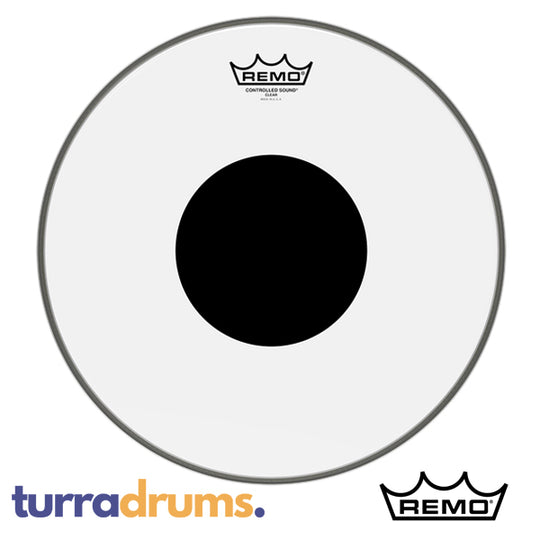 Remo Controlled Sound Clear Black Dot