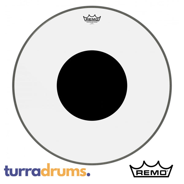 Remo Controlled Sound Clear Black Dot Bass Drum Head