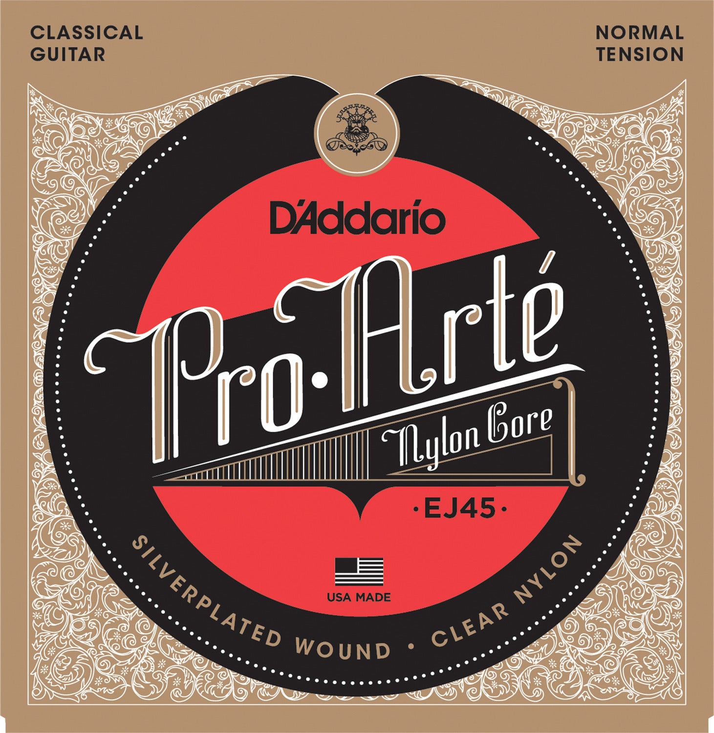 D'Addario EJ45 Classical Guitar Strings, Normal Tension