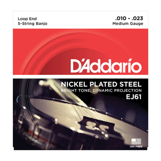 D'Addario EJ61 Banjo Strings, 10-23
