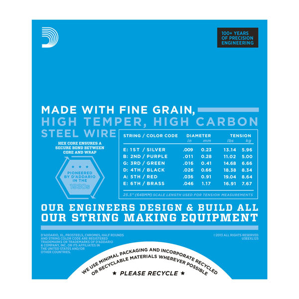 D'Addario EXL125 10 pack