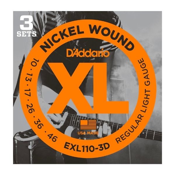 D'Addario EXL110-3D 10-46 3 Pack