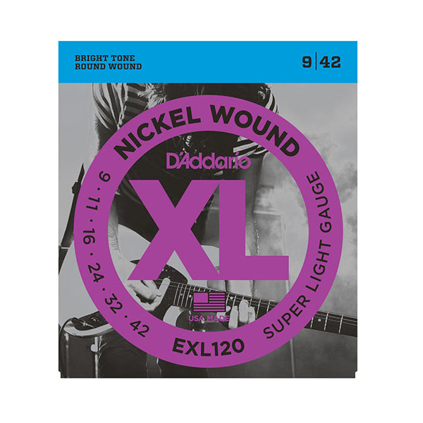 D'Addario EXL120 Electric Guitar Strings Super Light 9-42