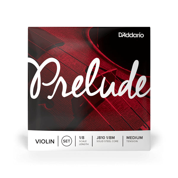 D'Addario Prelude Violin Strings Set - 1-8 Medium
