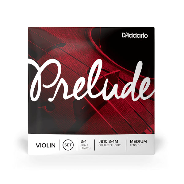D'Addario Prelude Violin Strings Set - 3-4 Medium