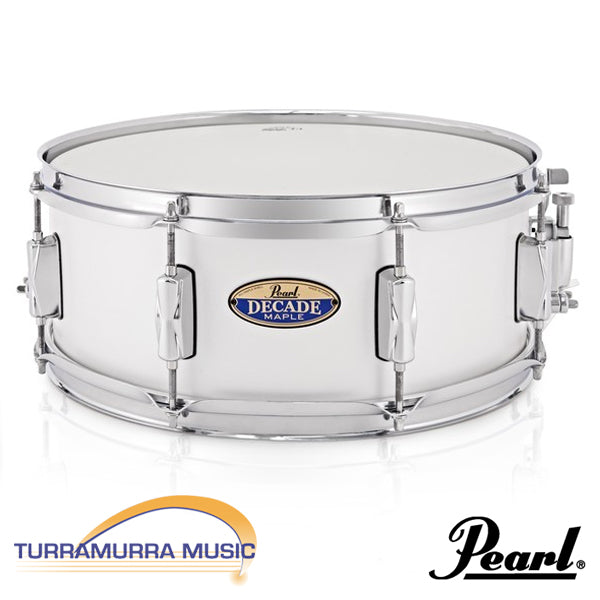 Pearl Decade Maple Fusion Plus 22 Drum Kit with Hardware 10/12/16/22 - White Satin Pearl