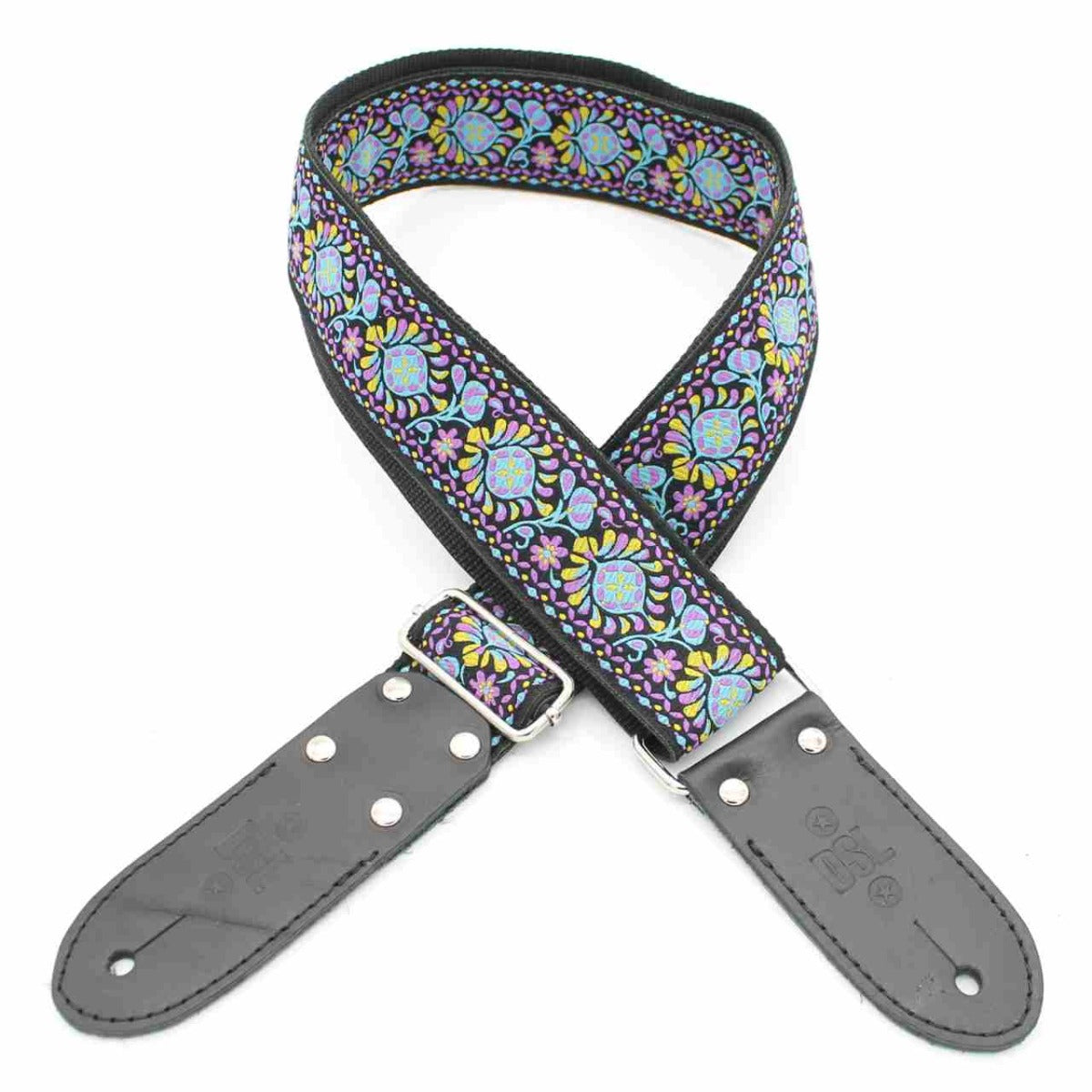 DSL Jacquard Weaving Tuk Purple Guitar Strap
