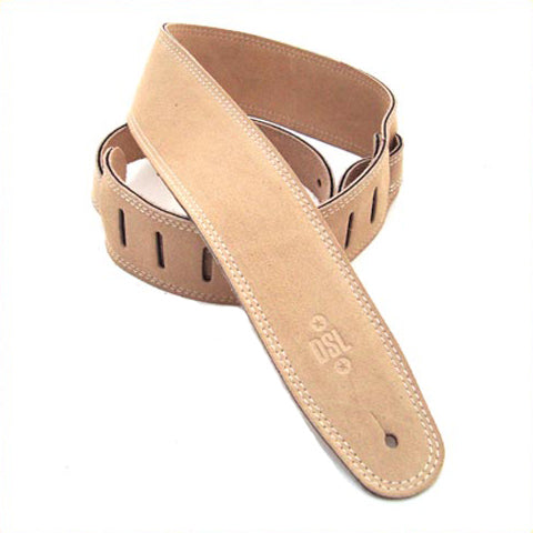 DSL Triple Ply Suede Guitar Strap - Beige