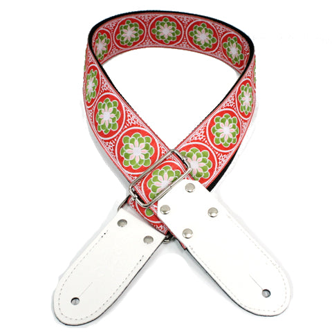 DSL Jacquard Weaving Strap - Flower Green