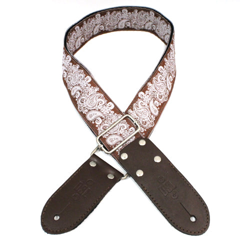 DSL Jacquard Weaving Strap - Paisley Brown