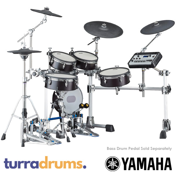 Yamaha DTX10K Electronic Drum Kit with Silicone (TCS) Heads - Black Forest angle