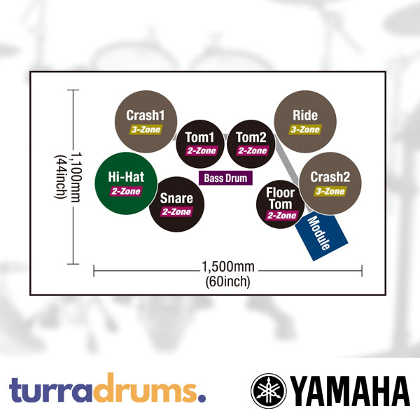 Yamaha DTX8K-X Electronic Drum Kit with TCS Heads - Real Wood