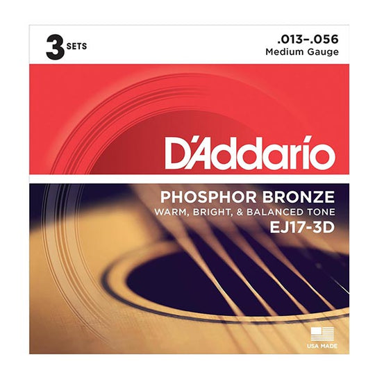 D'Addario EJ17-3D - 3 Set Value Pack