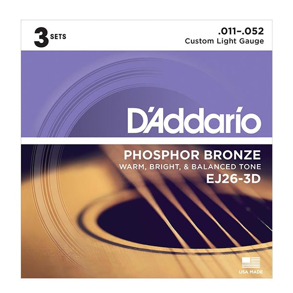 D'Addario EJ26-3D - 3 Set Value Pack