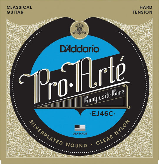 D'Addario EJ46C Classical Guitar Strings Composites, Hard Tension