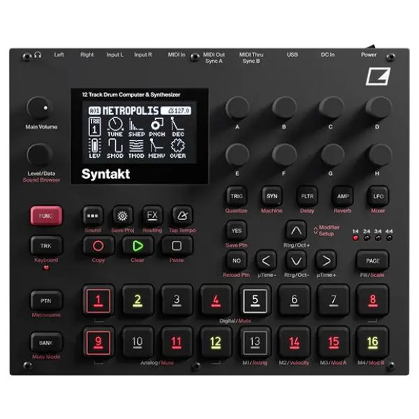 Elektron Syntakt 12 track drum computer and synthesiser