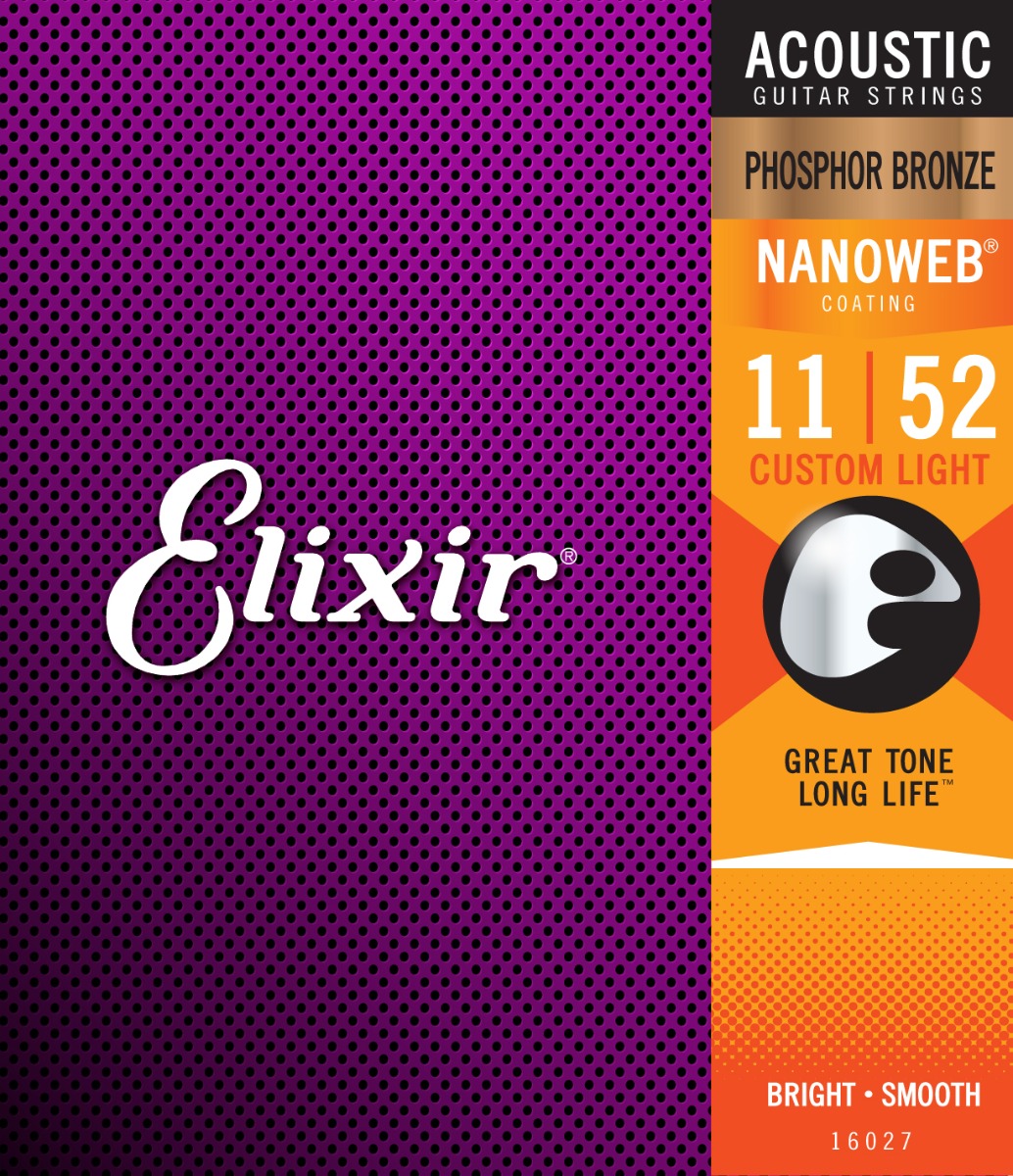 Elixir Nanoweb Acoustic Phosphor Bronze Custom Light