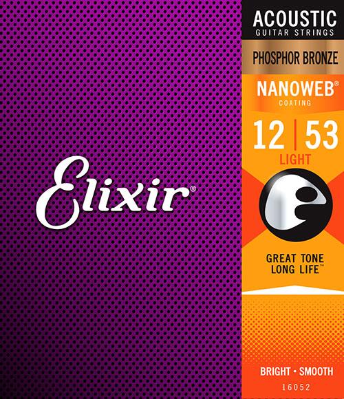 Elixir Nanoweb Acoustic Phosphor Bronze Light