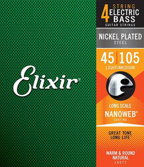 Elixir Electric Bass String - Light/Medium