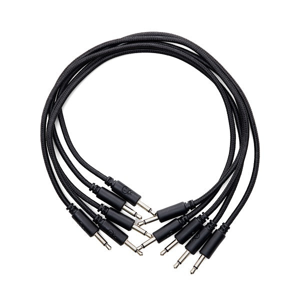 Erica Synths Braided Eurorack Patch Cable 5-Pack 30cm - Black