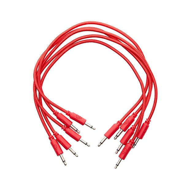 Erica Synths Braided Eurorack Patch Cable 5-Pack 30cm - Red