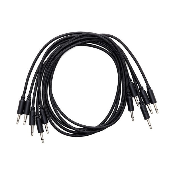 Erica Synths Braided Eurorack Patch Cable 5-Pack 60cm - Black