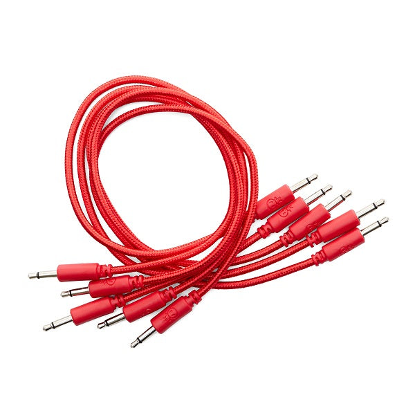 Erica Synths Braided Eurorack Patch Cable 5-Pack 60cm - Red