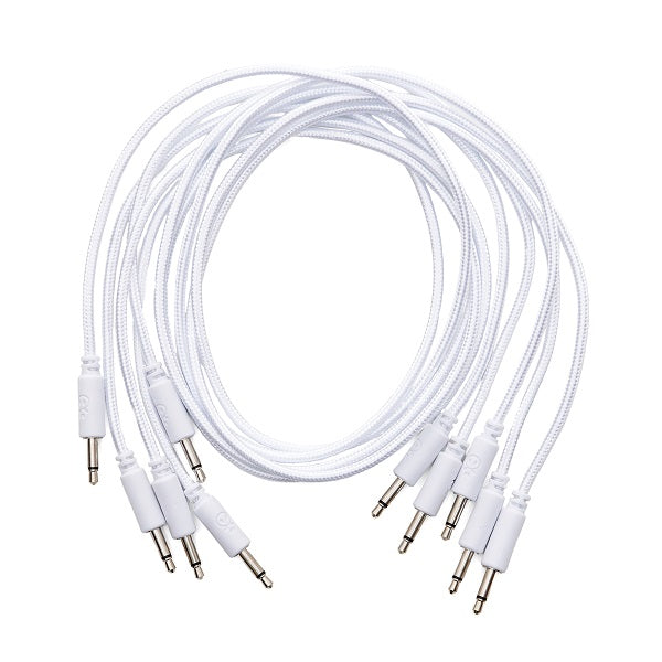 Erica Synths Braided Eurorack Patch Cable 5-Pack 60cm - White