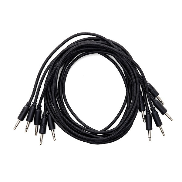 Erica Synths Braided Eurorack Patch Cable 5-Pack 90cm - Black
