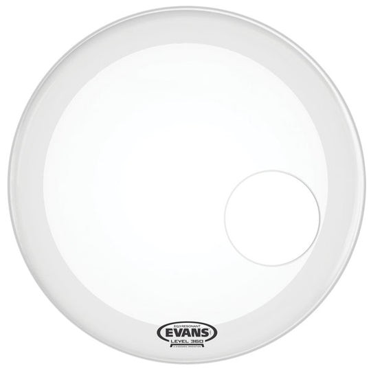 Evans EQ3 Resonant Smooth White Bass Drum Head 20"