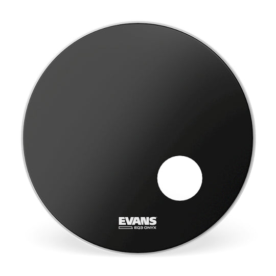 Evans EQ3 Resonant Onyx Bass Drum Head - 22"