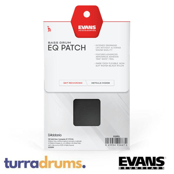 Evans EQ Patch Black Nylon Single (2-Pack)