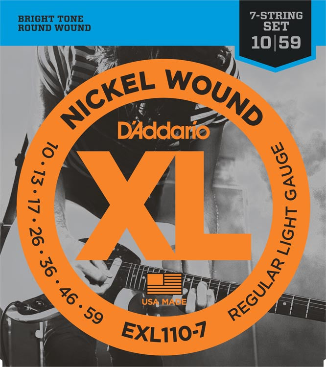 D'Addario 7-String Electric EXL110-7 10-59