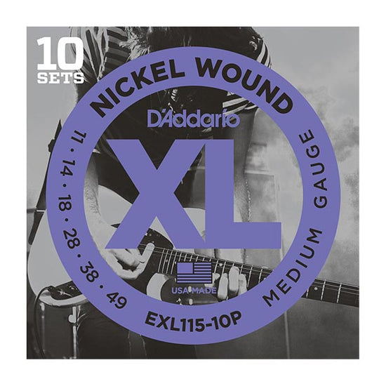 D'Addario EXL115 10 pack