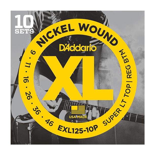 D'Addario EXL125 10 pack