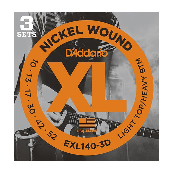D'Addario EXL140-3D - 3 Set Value Pack