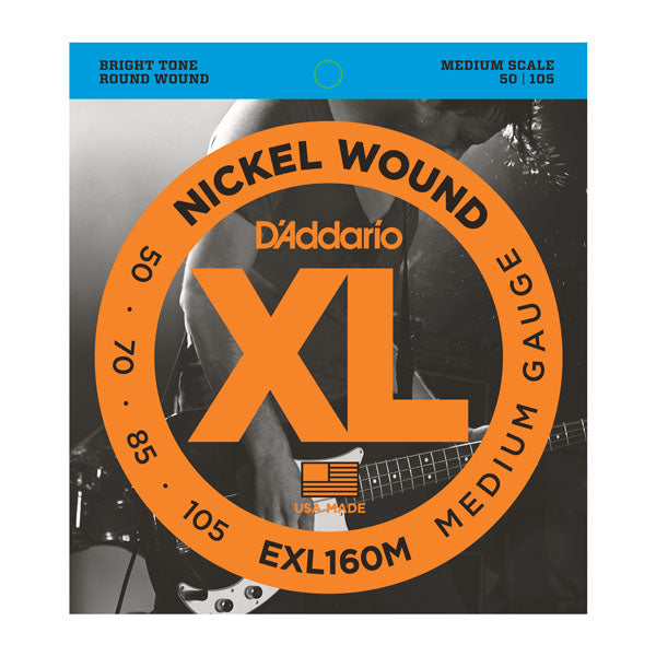 D'Addario Bass Strings EXL160m Medium Scale 50-105