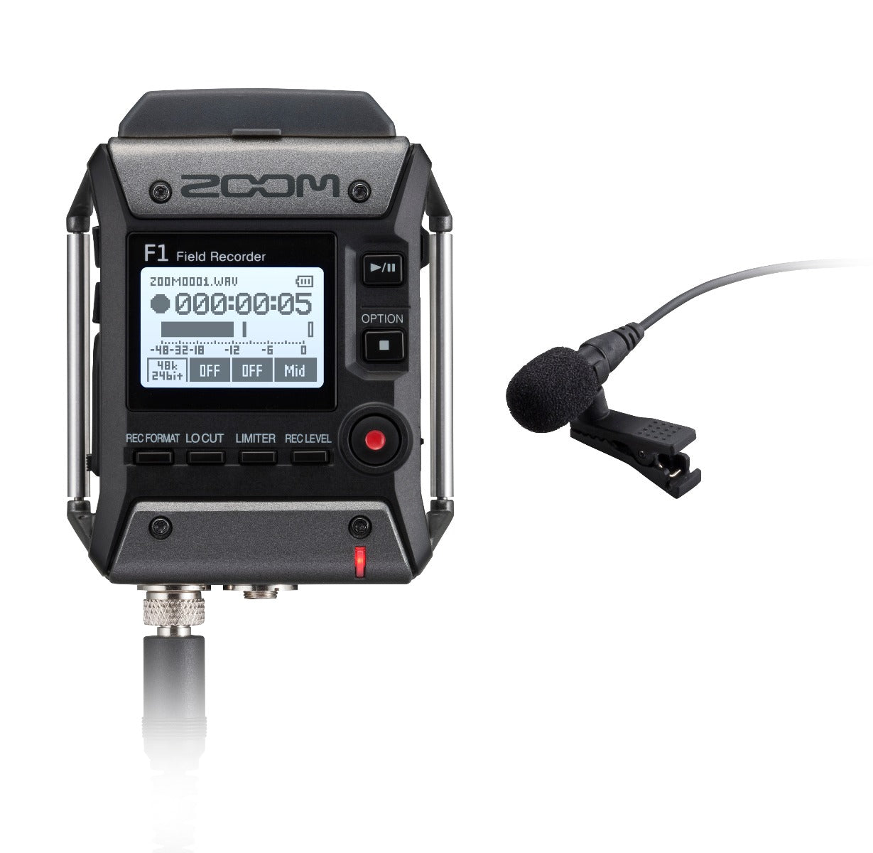 Zoom F1-LP Field Recorder with Lavalier Mic