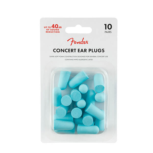 Fender Concert Foam Ear Plugs 10 pack