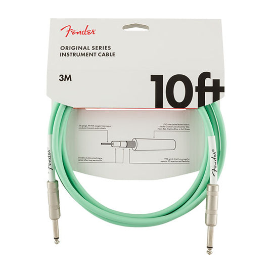 Fender Original Series Instrument Cable 10' Surf Green
