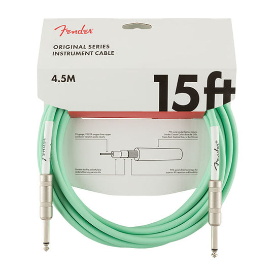 Fender Original Series Instrument Cable 15' Surf Green