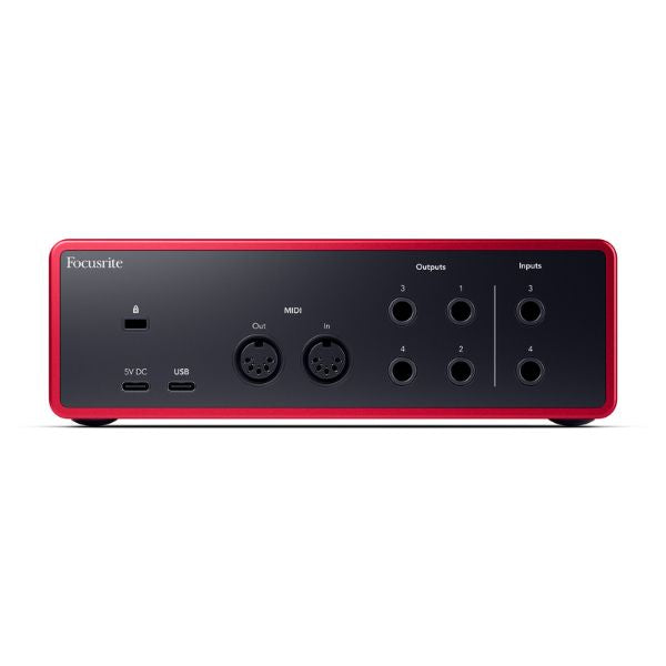 Focusrite Scarlett 4i4 (Gen 4) - Rear