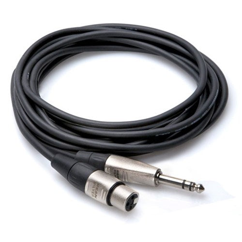 Hosa HXS005 1/4 Inch TRS to XLRF Pro Balanced Interconnect Cable 5ft