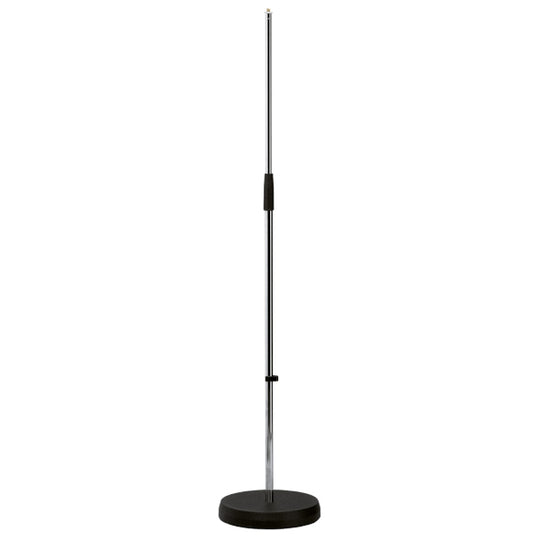 Konig & Meyer K&M 260 Round Base Straight Mic Stand - Chrome
